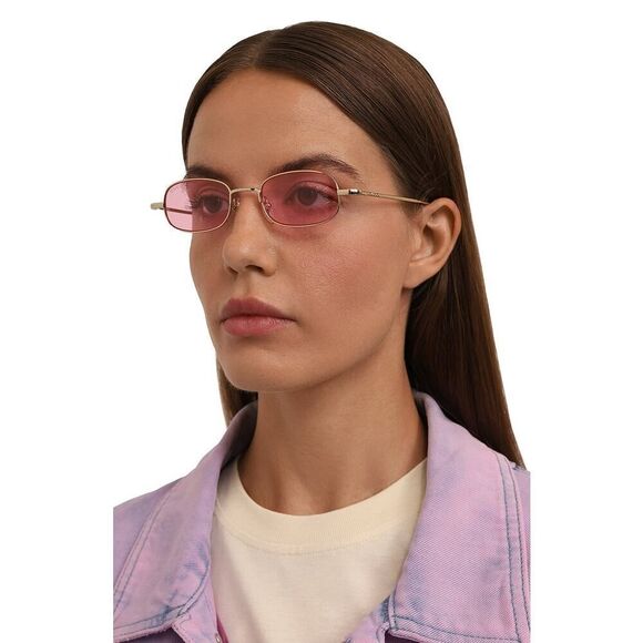 NEW Gucci Sunglasses GG1648S 005 Gold Pink Unisex Authentic - Picture 1 of 13